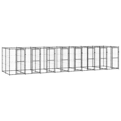 Padoc pentru câini de exterior, 19,36 m², oțel GartenMobel Dekor