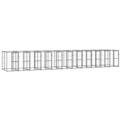 Padoc pentru câini de exterior, 26,62 m², oțel GartenMobel Dekor