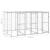 Padoc câini de exterior cu acoperiș, 7,26 m², oțel galvanizat GartenMobel Dekor