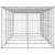 Padoc câini de exterior cu acoperiș, 12,1 m², oțel galvanizat GartenMobel Dekor