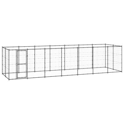 Padoc pentru câini de exterior, 16,94 m², oțel GartenMobel Dekor