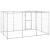 Padoc câini de exterior cu acoperiș, 7,26 m², oțel galvanizat GartenMobel Dekor