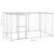 Padoc câini de exterior cu acoperiș, 7,26 m², oțel galvanizat GartenMobel Dekor