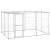 Padoc câini de exterior cu acoperiș, 7,26 m², oțel galvanizat GartenMobel Dekor