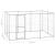 Padoc câini de exterior, 7,26 m², oțel galvanizat GartenMobel Dekor