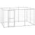 Padoc câini de exterior, 7,26 m², oțel galvanizat GartenMobel Dekor