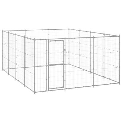 Padoc pentru câini de exterior, 14,52 m², oțel galvanizat GartenMobel Dekor