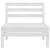 Set mobilier de grădină, 4 piese, alb, lemn masiv de pin GartenMobel Dekor
