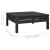 Set mobilier de grădină, 5 piese, negru, lemn masiv de pin GartenMobel Dekor