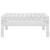 Set mobilier de grădină, 9 piese, alb, lemn masiv de pin GartenMobel Dekor