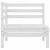 Set mobilier de grădină, 9 piese, alb, lemn masiv de pin GartenMobel Dekor