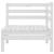 Set mobilier de grădină, 9 piese, alb, lemn masiv de pin GartenMobel Dekor