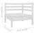 Set mobilier de grădină, 9 piese, alb, lemn masiv de pin GartenMobel Dekor