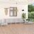 Set mobilier de grădină, 6 piese, alb, lemn masiv de pin GartenMobel Dekor