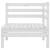 Set mobilier de grădină, 6 piese, alb, lemn masiv de pin GartenMobel Dekor