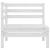 Set mobilier de grădină, 6 piese, alb, lemn masiv de pin GartenMobel Dekor