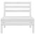 Set mobilier de grădină, 6 piese, alb, lemn masiv de pin GartenMobel Dekor