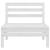 Set mobilier de grădină, 6 piese, alb, lemn masiv de pin GartenMobel Dekor