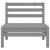 Set mobilier de grădină, 3 piese, gri, lemn masiv de pin GartenMobel Dekor