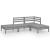 Set mobilier de grădină, 4 piese, gri, lemn masiv de pin GartenMobel Dekor