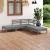 Set mobilier de grădină, 5 piese, gri, lemn masiv de pin GartenMobel Dekor