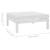 Set mobilier de grădină, 6 piese, alb, lemn masiv de pin GartenMobel Dekor