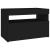 Noptiere cu lumini LED, 2buc., negru, 60x35x40cm lemn prelucrat GartenMobel Dekor
