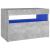 Noptieră cu lumini LED, gri beton, 60x35x40 cm GartenMobel Dekor