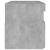 Noptieră cu lumini LED, gri beton, 60x35x40 cm GartenMobel Dekor