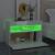 Noptiere cu lumini LED, 2 buc., alb extralucios, 60x35x40 cm GartenMobel Dekor