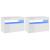 Noptiere cu lumini LED, 2 buc., alb extralucios, 60x35x40 cm GartenMobel Dekor