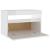Noptiere cu lumini LED, 2 buc., alb extralucios, 60x35x40 cm GartenMobel Dekor