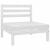 Set mobilier de grădină, 7 piese, alb, lemn masiv de pin GartenMobel Dekor