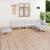 Set mobilier de grădină, 7 piese, alb, lemn masiv de pin GartenMobel Dekor