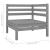 Set mobilier de grădină, 10 piese, gri, lemn masiv de pin GartenMobel Dekor
