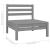 Set mobilier de grădină, 10 piese, gri, lemn masiv de pin GartenMobel Dekor