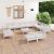 Set mobilier de grădină, 13 piese, alb, lemn masiv de pin GartenMobel Dekor