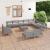 Set mobilier de grădină, 13 piese, gri, lemn masiv de pin GartenMobel Dekor