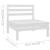 Set mobilier de grădină, 9 piese, alb, lemn masiv de pin GartenMobel Dekor