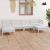 Set mobilier de grădină, 6 piese, alb, lemn masiv de pin GartenMobel Dekor