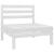 Set mobilier de grădină, 6 piese, alb, lemn masiv de pin GartenMobel Dekor