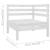 Set mobilier de grădină, 6 piese, alb, lemn masiv de pin GartenMobel Dekor