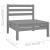 Set mobilier de grădină, 6 piese, gri, lemn masiv de pin GartenMobel Dekor