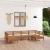 Set mobilier de grădină, 6 piese, maro miere, lemn masiv de pin GartenMobel Dekor