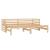 Pat extensibil de zi, 2x(90x200) cm, lemn masiv de pin GartenMobel Dekor