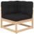 Set mobilier de grădină cu perne, 7 piese, lemn masiv de pin GartenMobel Dekor