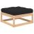 Set mobilier de grădină cu perne, 4 piese, lemn masiv de pin GartenMobel Dekor