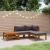 Set mobilier de grădină cu perne, 4 piese, lemn masiv de acacia GartenMobel Dekor