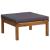Set mobilier de grădină cu perne, 4 piese, lemn masiv de acacia GartenMobel Dekor