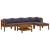 Set mobilier grădină cu perne, 6 piese, lemn masiv acacia GartenMobel Dekor